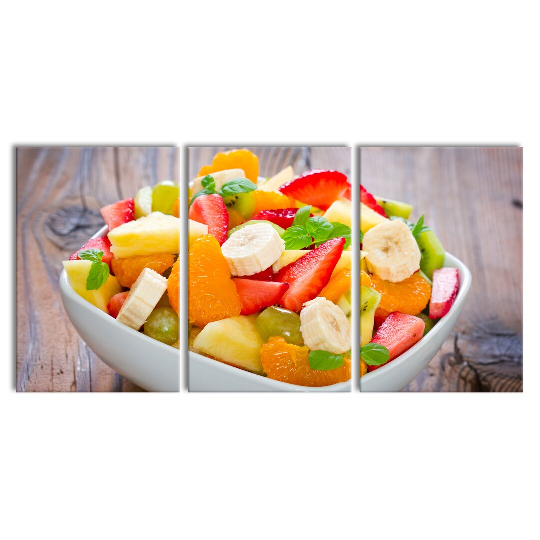 3-tlg. Leinwandbilder-Set Fruit Salad