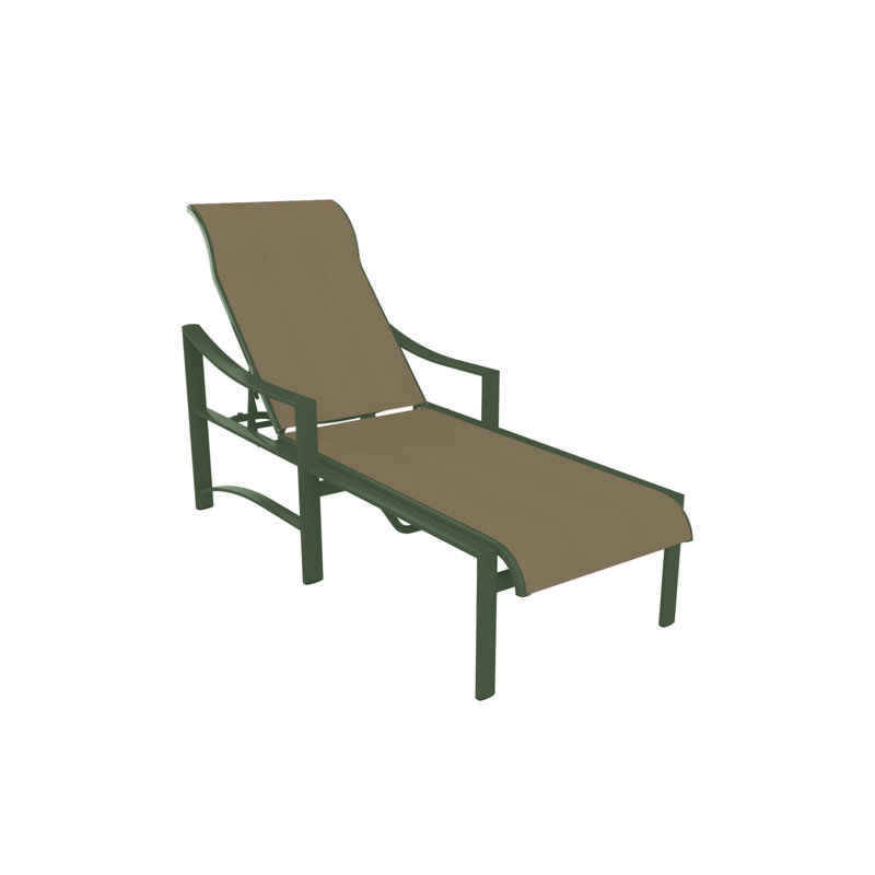 Kenzo Outdoor Chaise Lounge, Gold Coast, Snow