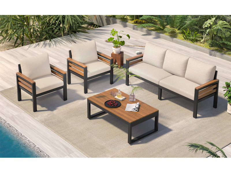 Patio Sofa, Cream