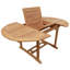 Outdoor 7 - Piece Teak Dining Set with Cushions