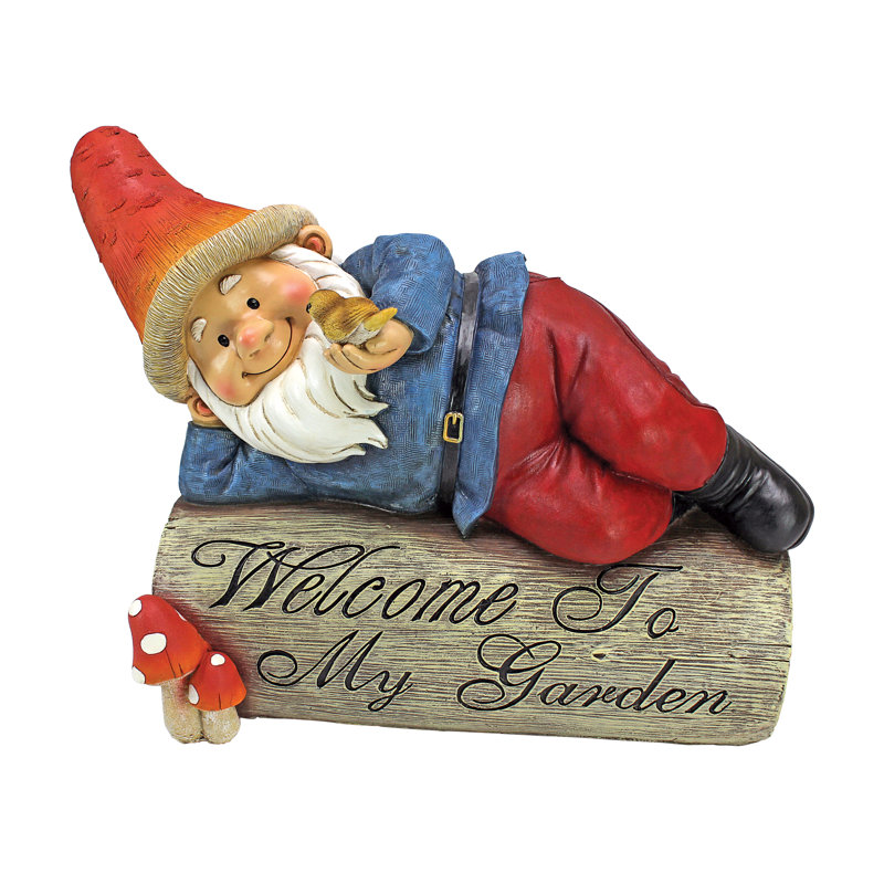 Statue gnome de bienvenue Gideon