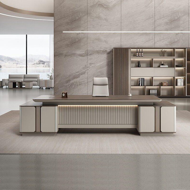 Bureau de direction en L 94,49 "simple et moderne, 29.53" H x 94.49" W x 70.87" D