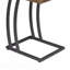 Table d'appoint antique muscade Hi-Tech avec accents bronze industriel-1676815013