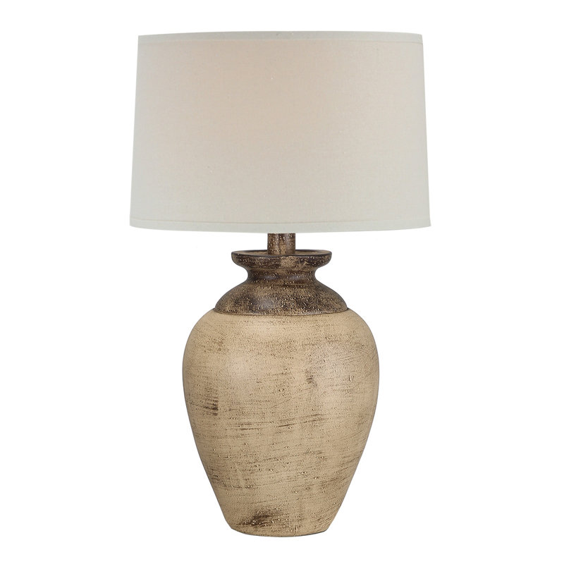 Lampe de table H 29 po, Brun
