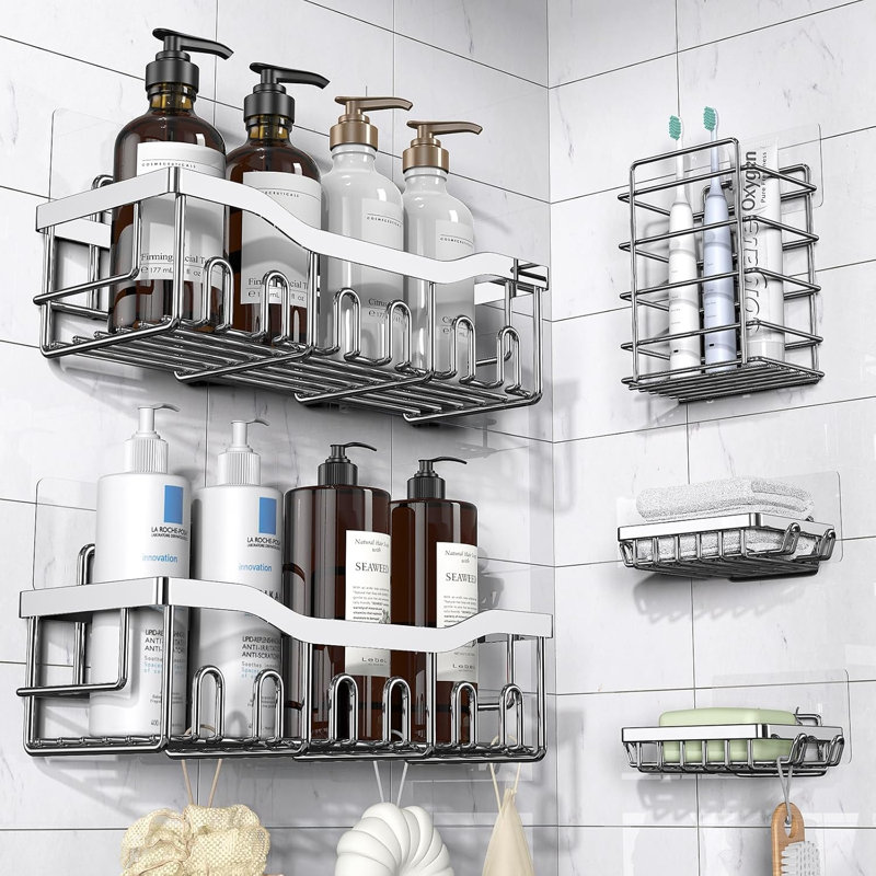 Organisateur de douche adhésif (paquet de 5)