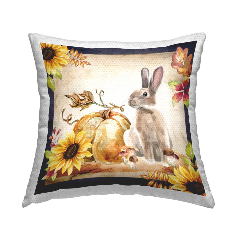 Coussin d'extérieur imprimé automne
