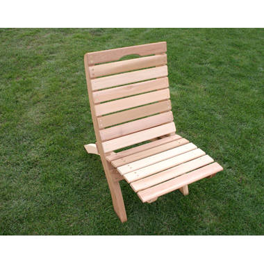 Fitzhugh Folding Beach Chair with Cushion Birch Lane Color: Brown