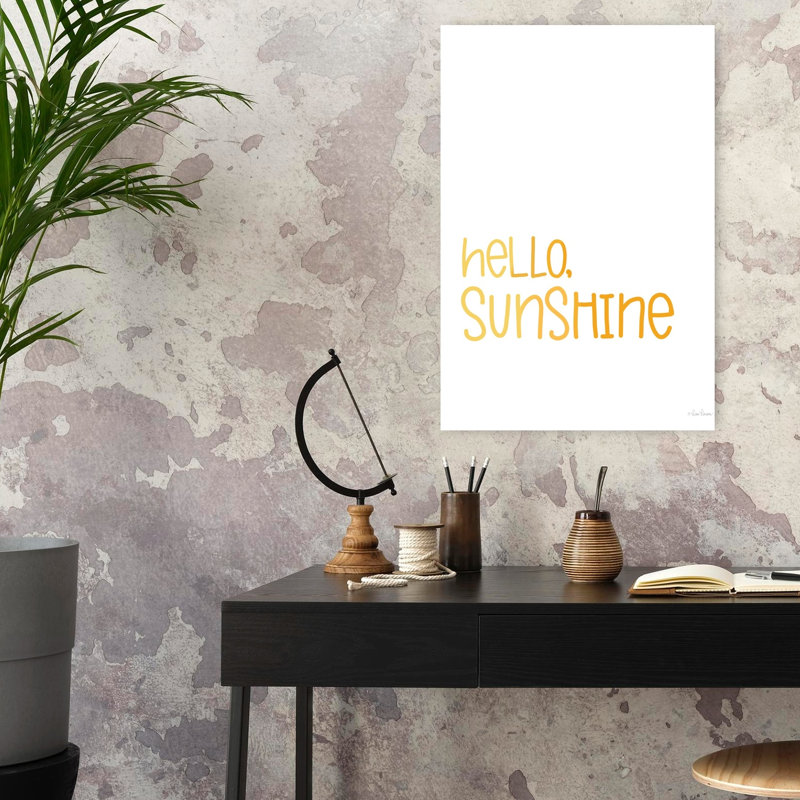 Hello Sunshine, art contemporain abstrait, H 24 po x l 16 po