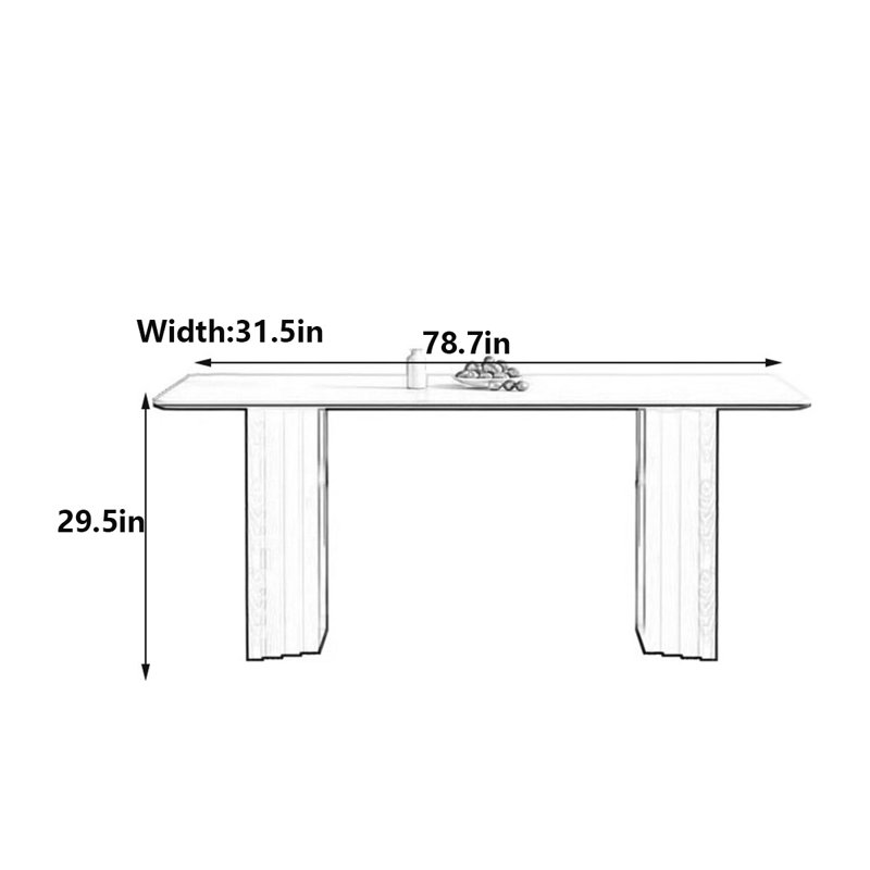 Eudora, 29.5"H x 78.7"L x 31.5"W