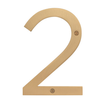 Stainless Steel house number, 6"
