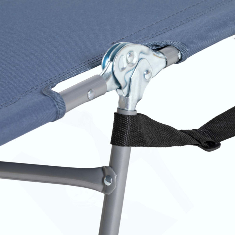 Chaise longue de plage pliante avec trou pour le visage et fentes pour accoudoirs, chaise longue réglable à 5 niveaux avec coussin pour patio, jardin, plage, piscine