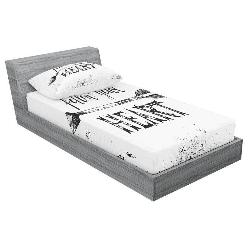 Microfiber Sheet Set, Twin Sheet Set with Fitted Sheet
