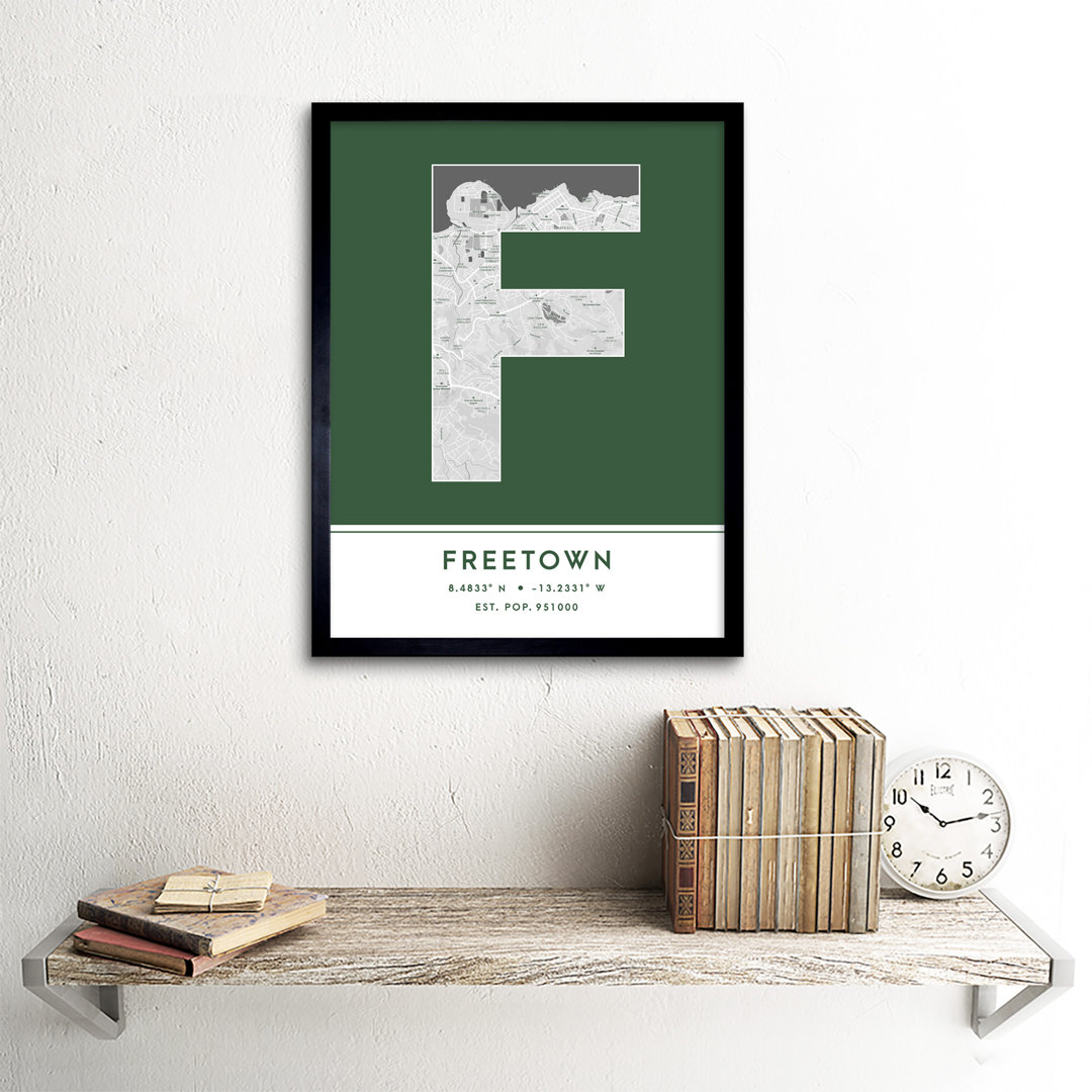 Freetown Sierra Leone City - Single Picture Frame Typography