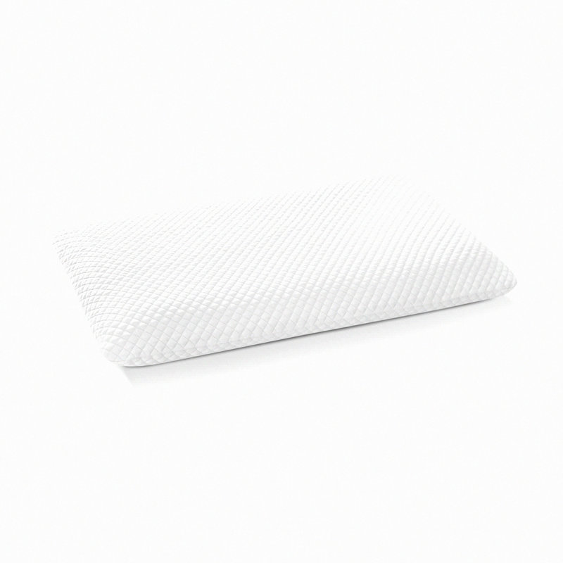 UltraSlim Queen Memory Foam Pillow - 2.75" Thin Design for Stomach & Back Sleepers. Cervical Neck Alignment for Deeper Sleep.
