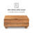 Aarah Solid Wood Lift Top Extendable Coffee Table with Storage-807324677