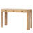 TREXM Rustic Console Table With Curved Corners For Safety, Entryway Table With 3 Concealed Drawers, Sturdy Sofa Table (Light Oak)