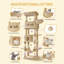 Cat Tree for Indoor Cats, Large Tall Cat Tower, Multi-Level Cats House with Condo, 8 Scratching Posts, Hammock, 4 Pom Poms-1524307183-1526342314
