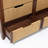 47.2"W Walnut 6 Drawer Dresser with Rope Front