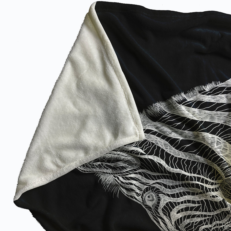 Couverture polaire Safari, L 60 po x l 50 po, Noir