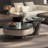 Modern luxury round coffee table combination