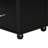 Freestanding Tall Bathroom Storage Unit In Black With Adjustable Shelf, Two Drawers, Water - Proof , And Toppling Feature Cabinet Easy To Clean-832932962