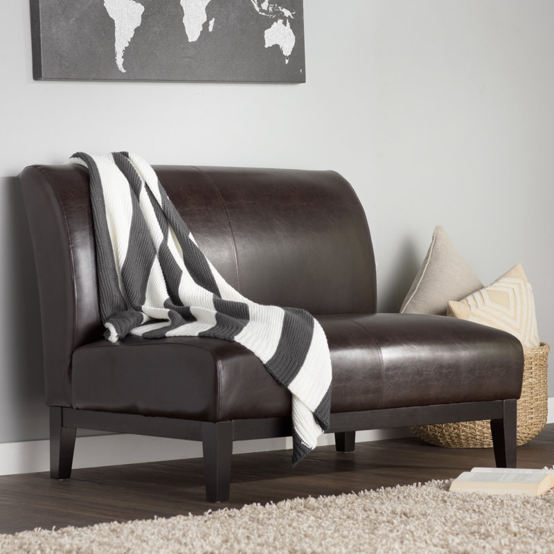 Bertia 46.5'' Faux Leather Loveseat