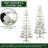 Pre-Lit Sparse Pine Flocked Artificial Christmas Tree with Stand-398473607