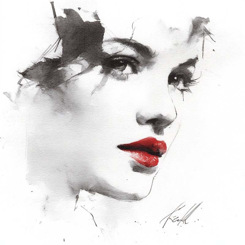 «Smoky Gaze», art mural sur toile tendue