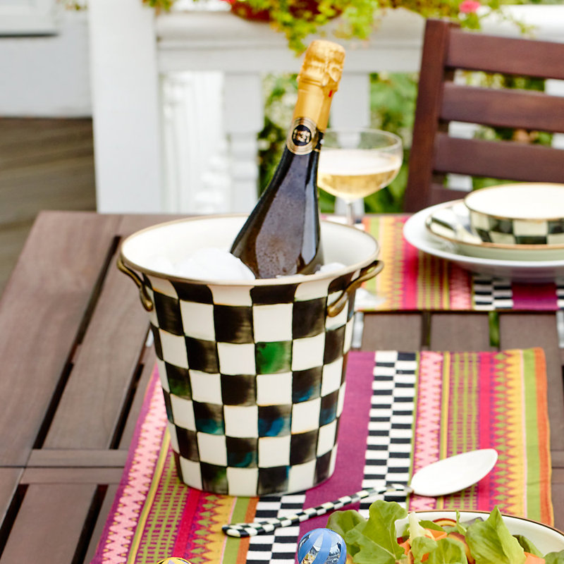 Courtly Check® Enamel Ice Bucket