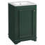 Meuble-lavabo de style shaker de 20,1 po x 18,4 po et 33,8 po avec lavabo, porte simple à fermeture en douceur et rangement pour petits articles de base en céramique de 20 po-130603204