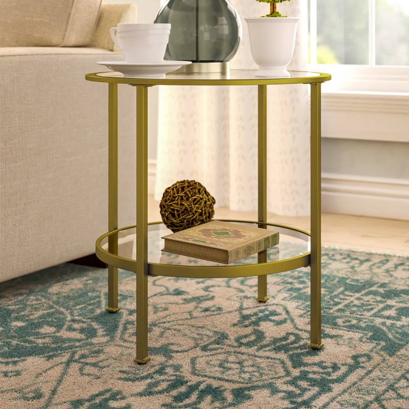 Eiffe End Table, Gold