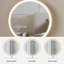 Coiffeuse avec miroir lumineux, 8 tiroirs, 1 chaise