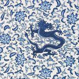 Oriana Chi'en Dragon Linen Print Fabric
