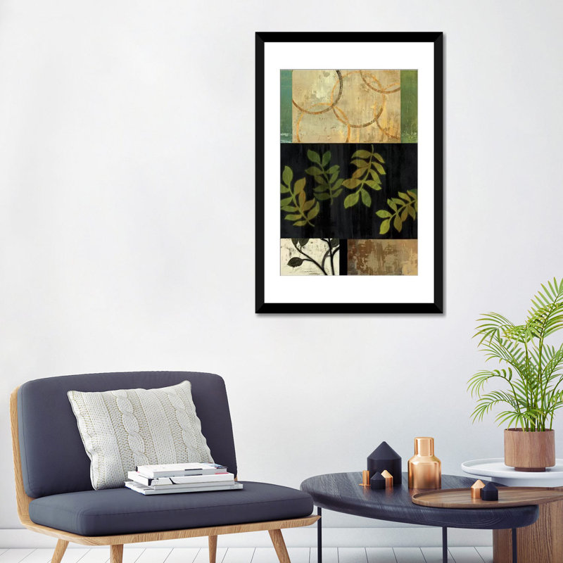 « tall trail », impression sur toile, Blanc, H 24 po x l 16 po x P 1 po, Papier d'art encadré noir