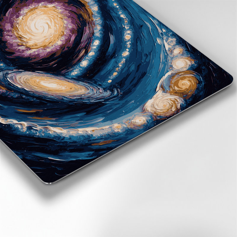 Space Deep Field images, art mural gris en métal