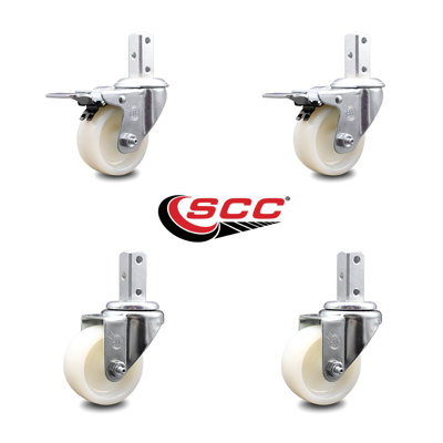 Nylon Swivel Square Stem Caster