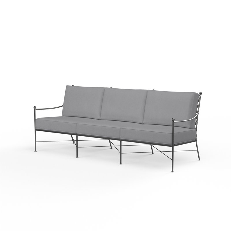 Provence Patio Sofa with Sunbrella Cushions, Canvas Granite Sunbrella® Canvas