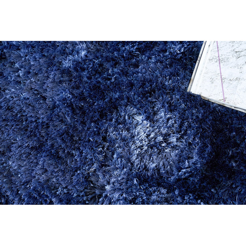 Sumo Shag Area Rug in Navy, Rectangle 2' x 3'