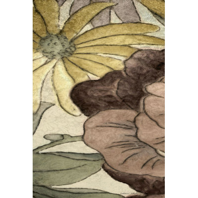 Panneau de fleurs terreux IV