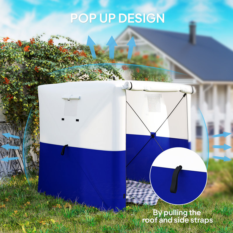Pop Up 15 Ft. W x 15 Ft. D Fibreglass Soft-top Gazebo