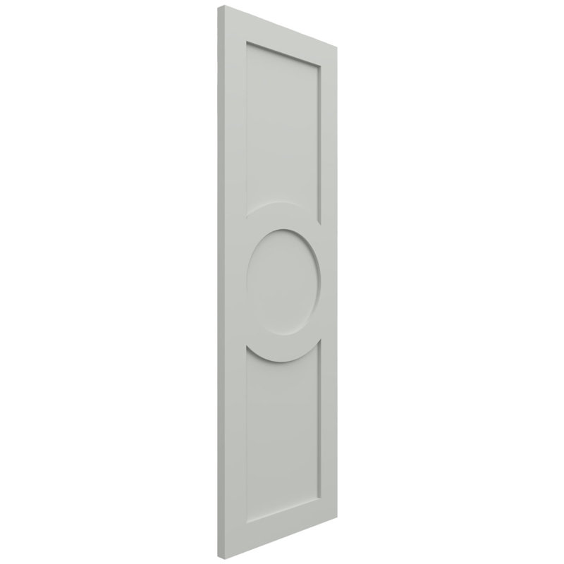 Volets EnduraCore Composite Center, 15"W, Hailstorm Gray, 70"H