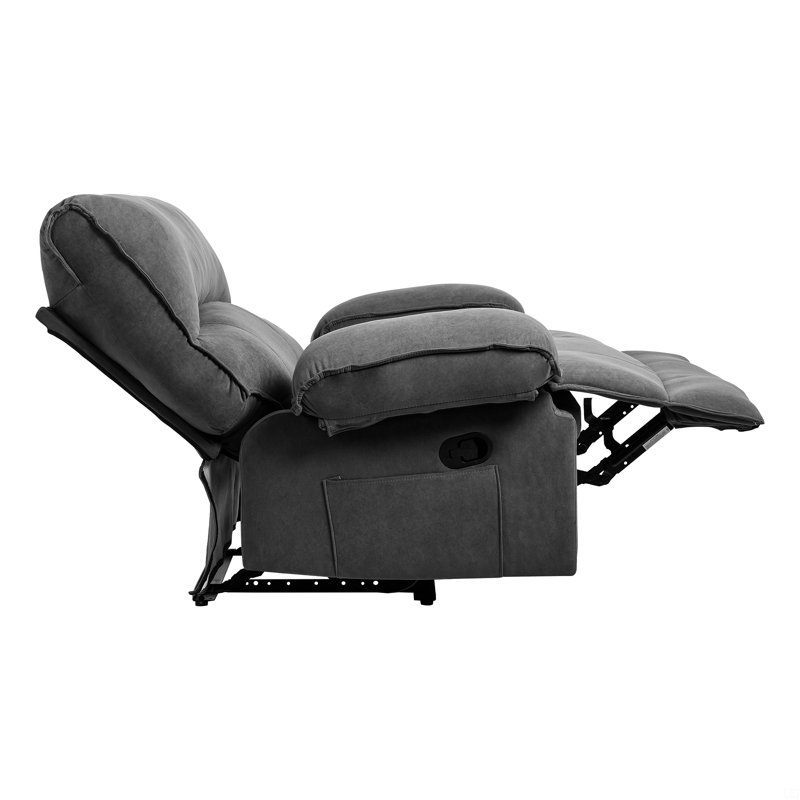 Fauteuil inclinable manuel surdimensionné, Gris
