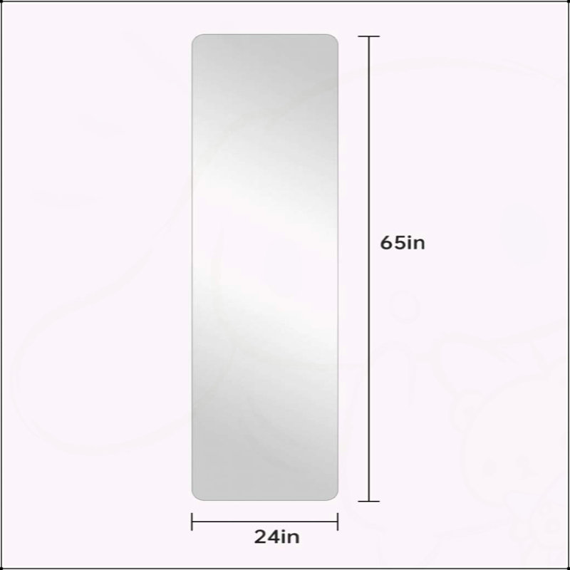 Miroir de coin mural complet pour plusieurs pièces, avec trou de suspension et caractéristiques de haute qualité.