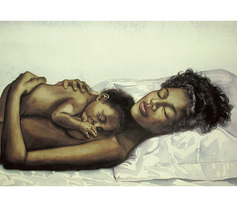 Art sur toile tendue Lark Manor ™ Inconnu, "Mother and Child", H 35 po x l 48 po