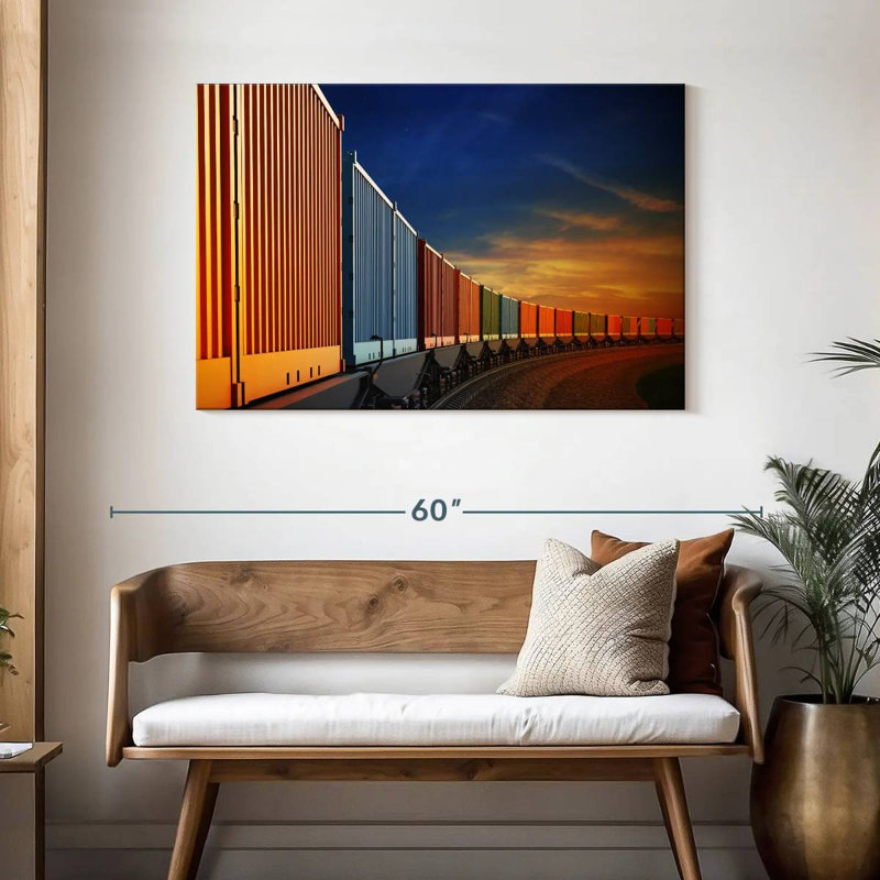 Mehar Freight Train Containers, 30" H x 45" W
