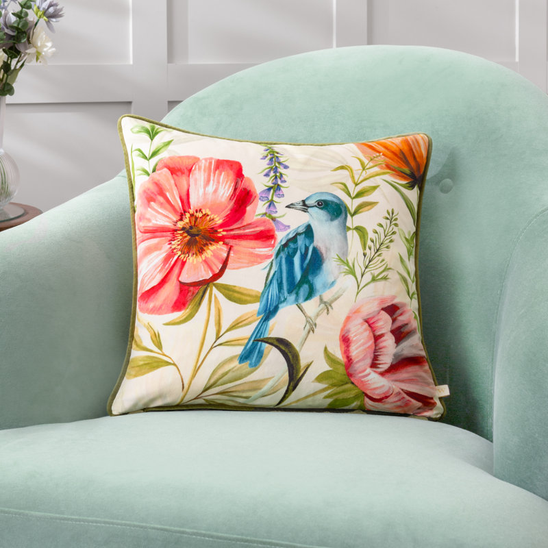 Floral Square Throw Cushion
