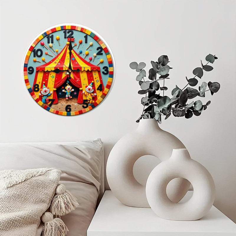 Horloge murale Clown