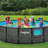 Plastic Round Frame Set Pool 48'' H x 192'' W x 192'' L , with Pump Included
