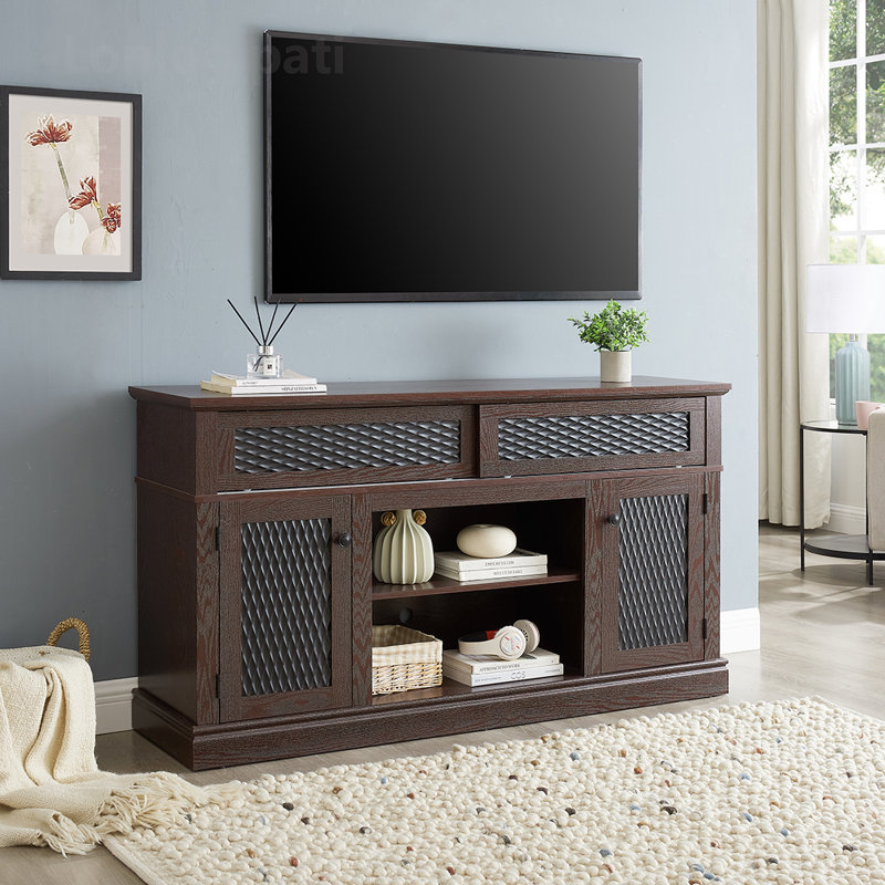 Versatile TV Stand with Multiple Storage Options and Stylish Design