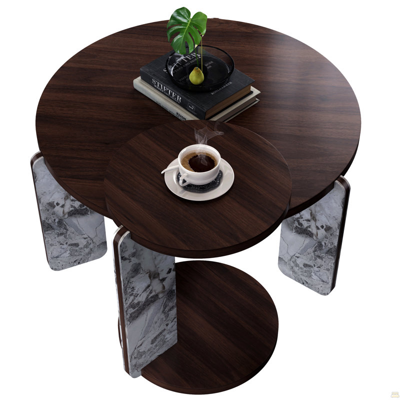 Coffee Table With End Table Set